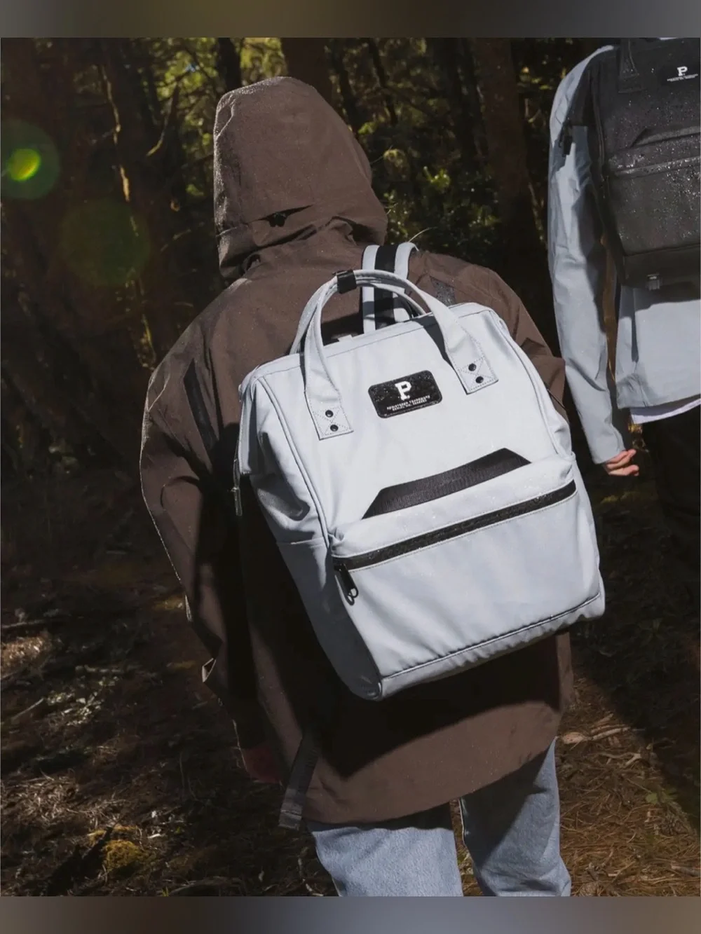 NWT Portland Gear Cascade Backpack Cloud Gray Standard Size Travel Wide Mouth